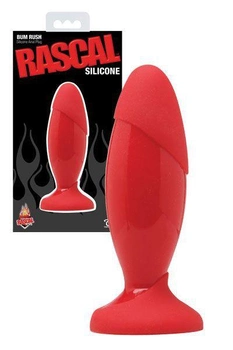 Анальная пробка Rascal Bum Rush Silicone Anal Plug, 15.2 см цвет красный (12005015000000000)