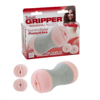 Мастурбатор с вагинальным и анальным отверстиями Travel Gripper Pussy & Ass (12408000000000000)