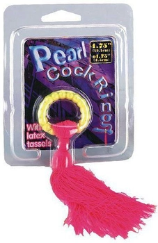 Ерекційне кільце з пензликом Green Beaded Cock Ring with Pink Whip (14579000000000000)