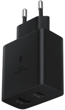 Сетевое зарядное устройство Samsung 35W Charger Duo USB-C + USB Black (EP-TA800NBEGRU)