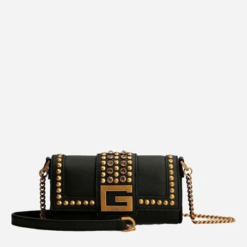 Сумка кросс-боди женская Guess Bling Mini Crossbody Flap HWVB7984780-BLA Черная (8000702444215)