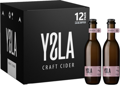 Упаковка сидра YSLA Craft Cider Different Rose' 6.5% 0.33 л х 12 шт (4820252850071)