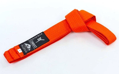 Пояс для кимоно MATSA MA-0040-OR оранжевый 300см