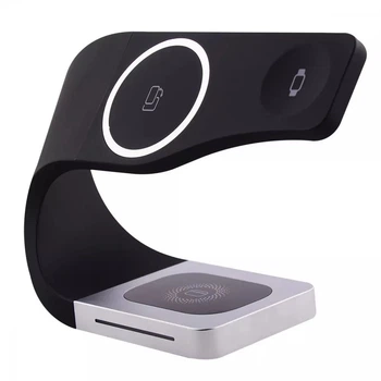 Док-станция Open Wireless 20W Charger 4в1 Magnetic Wireless Charger для iPhone 12-13/Apple Watch/AirPods