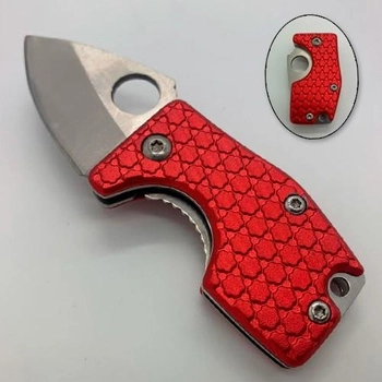 Складной нож брелок Mini Knife красный подарочная упаковка