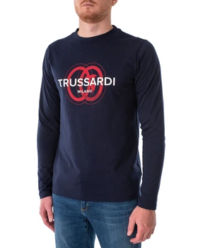 Футболка Лонгслів чоловіча TRUSSARDI JEANS (52T00540-1T005461-U290/21-22-3) Синій L