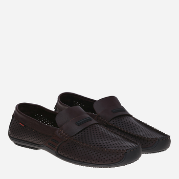 Мужские мокасины с перфорацией Prime Shoes 10-064-30300 42 (28 см) Коричневые (2000000161655)