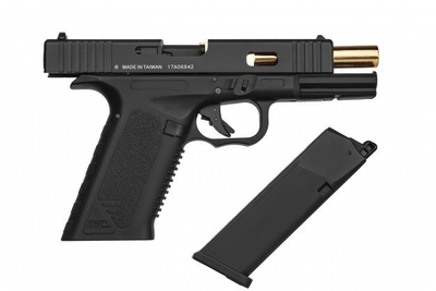 Пистолет пневматический SAS G17 Blowback Gold