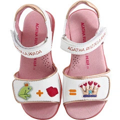 Босоножки для девочки Agatha ruiz de la prada 112952 белые 25