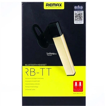 Бездротова гарнітура Remax RB-TT Bluetooth Headset Gold