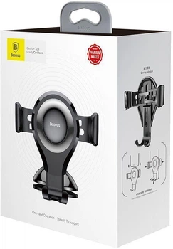 Автодержатель Baseus Osculum Type Gravity Car Mount Black