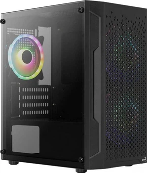 Комп'ютерний корпус AeroCool Trinity Mini-G-BK-v2 з охолодженням чорний (р.Mini-Tower)