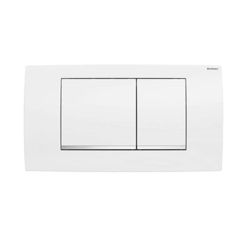 Змивна клавіша Geberit Twinline 30 (пластик білий/хром) (115.899.KJ.1)