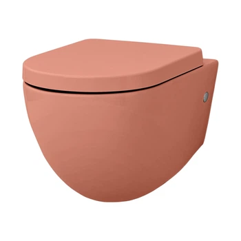 Унитаз подвесной Goclean® (безободковый) ArtCeram File 2.0 с сиденьем Soft Close orange cameo (FLV004 13; 00 + FLA002 13)
