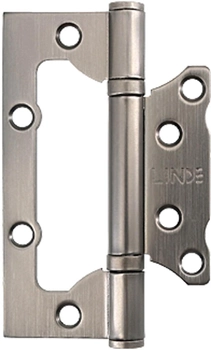 Петля для дверей универсальная накладная узкая Linde HB-100S Матовый антрацит (HB-100S MA)