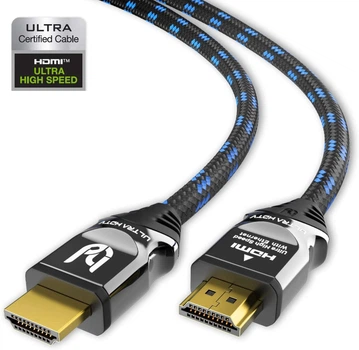 Кабель Ultra HDTV 8 K HDMI to HDMI / 48 Гбіт/с / 4 К (120 Гц) 8 К (60 Гц) 10 К (120 Гц) / 2 м