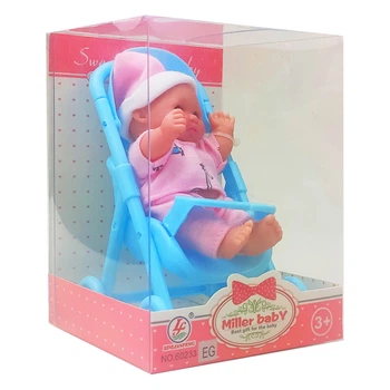 Пупс Bambi 60233EG (Голубая коляска)