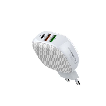Адаптер сетевой LDNIO A3510Q кабель Type-C 2USB-1Type-C 3A 28.5Вт белый