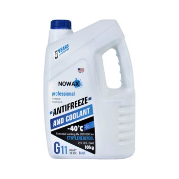 Антифриз NOWAX G11 10kg синий (NX10002)