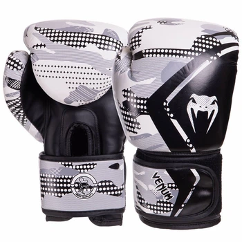 Перчатки боксерские Venum BO-3397 12 унций камуфляж белый