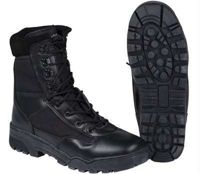 Шкіряні тактичні черевики Mil-tec CORDURA чорні Р-р 45UA(12821000_13)