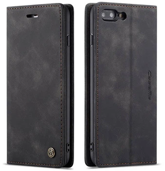 Чехол книжка с магнитом CaseMe на iPhone 7 Plus / 8 Plus Black (05798-2B)