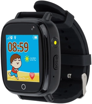 Детские смарт-часы AmiGo GO001 Camera+LED Black (856057)