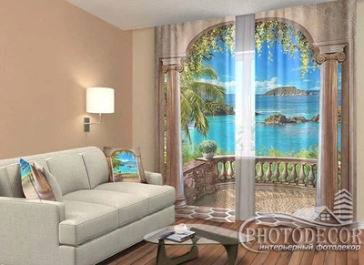 ФотоШторы PHOTODECOR "Арка к морю" 1 кв.м