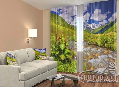 Фото Шторы PHOTODECOR "Высокие горы" 1 кв.м
