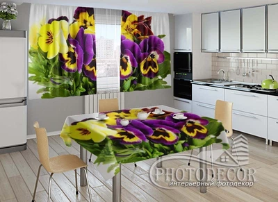 ФотоШторы PHOTODECOR "Анютины глазки" 1 кв.м