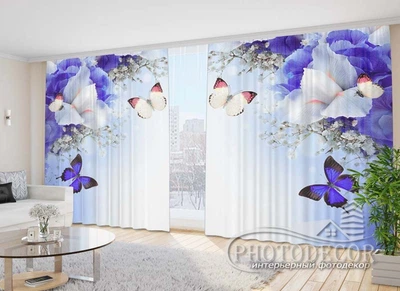 Фото Штори PHOTODECOR "Іриси і метелики"
