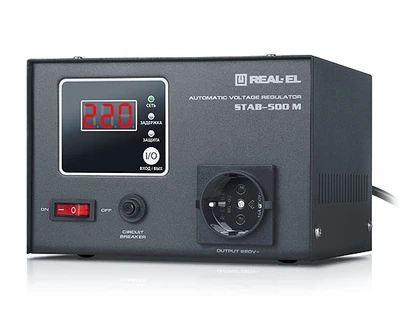 Стабилизатор напряжения REAL-EL STAB-500 M refurbished