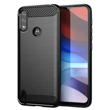 Чохол Lenuo Carbon Fiber для Motorola E7 Power / E7i Power Black