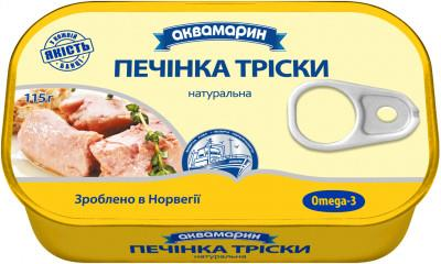 Консерва Аквамарин Печінка Трiски 115г ( 7027110215790)