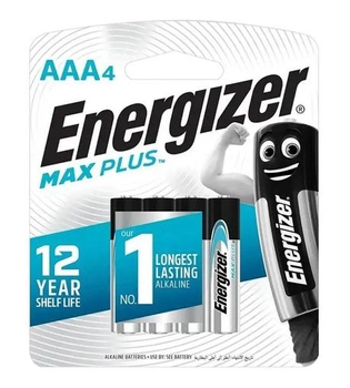 Батарея Energizer Max Plus Alkaline AAA BL3+1