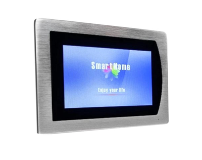 Цветной Сенсорный AHD видеодомофон Green Vision GV-056-AHD-J-VD7SD silver