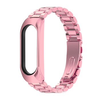 Ремінець металевий BlackPink для Mi Band 3/4/5/6|, ХЗ, Розовое Золото