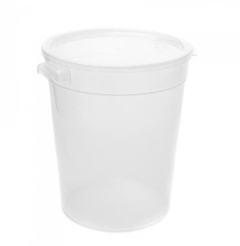 Контейнер пищевой круглый полипропиленовый с крышкой 21 л (NRMK_404040)