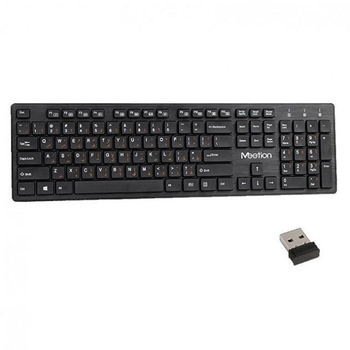 Клавіатура Meetion MT-WK841 2.4G Wireless Keyaord / Black / Ukrainian Layout