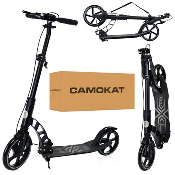 Двухколесный детский самокат itrike SR 2-061-B, черный