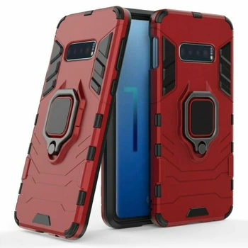 Чохол з підставкою Deexe Hybrid Case для Samsung Galaxy S10 Lite (G770) - Red