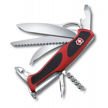 Ніж Victorinox RangerGrip 57 Hunter Чорний-Червоний