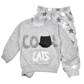 Комплект (кофта + штани) Baby HI 377 74 см Сірий
