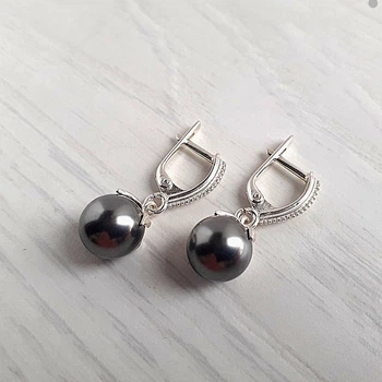Серьги Hand Made с жемчугом Сваровски
