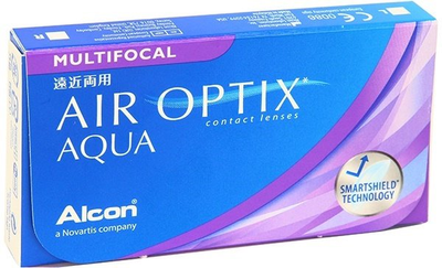 Контактные линзы Air Optix Aqua Multifocal Med 3 линзы ( -10.00 )
