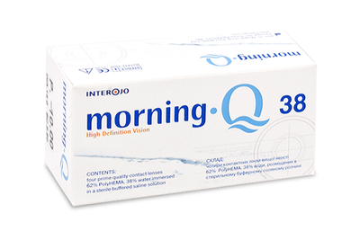 Контактні лінзи Interojo Morning Q 38 упаковка (4 лінзи) -6,5