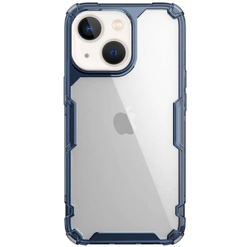 TPU чехол Nillkin Nature Pro Series для Apple iPhone 13 / 14 (6.1") Синий (прозрачный)