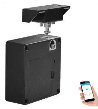 Замок меблевий електронний штоковий з TTLock, Bluetooth доступом прихованого монтажа