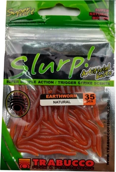Силиконовая приманка Trabucco SLURP BAIT EARTHWORM NATURAL 35 шт. (182-00-910)