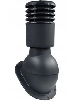 Вентиляционный выход утепленный Krono-Plast KPI 125 мм для плоской кровли Ral 7016 Серый антрацит (KPIO 1-9)